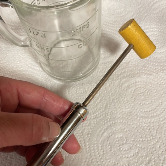 Vintage Pamco Food Nut Chopper Glass Handled Measuring Cup 1 1/2 Cup 12 Ounces - Picture 9 of 10